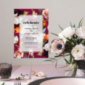 Kleurrijke Zomer Bloemen Bruiloft uitnodiging