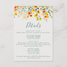 Kleurrijke zomer bloemenbruiloft details