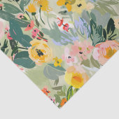 Kleurrijke zomer bloemenperzik Waterverf Decoupage Tissuepapier (Detail)