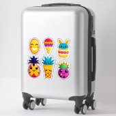 Kleurrijke Zomer Emoji Sticker (Koffer)