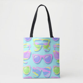 KLEURRIJKE ZOMER- EN STRANDTHEMA SCÈNE TOTE BAG