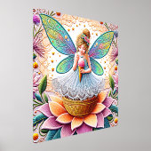 Kleurrijke zomer Fairy Two illustratie Folie Afdrukken (Laagn)