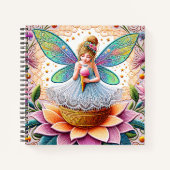 Kleurrijke zomer Fairy Two illustratie Notitieboek (Voorkant)