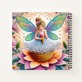 Kleurrijke zomer Fairy Two illustratie Notitieboek (Achterkant)