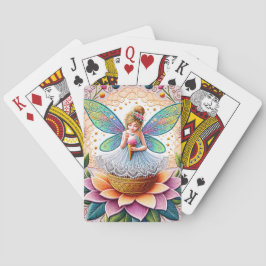Kleurrijke zomer Fairy Two illustratie Pokerkaarten