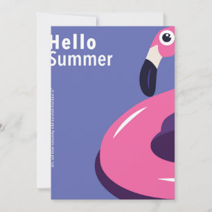 Kleurrijke zomer feestdagenkaart