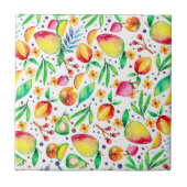 Kleurrijke zomer Frits patroon Tegeltje (Voorkant)