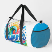 Kleurrijke Zomer Golven Grote Duffel Tas (Rechterhoek)