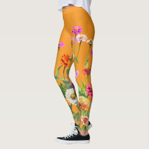 Kleurrijke Zomer Madeliefjes Bloem Leggings