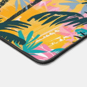 Kleurrijke zomer palmboom patroon bureaumat (Hoek)