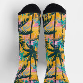 Kleurrijke zomer palmboom patroon sokken (Top)
