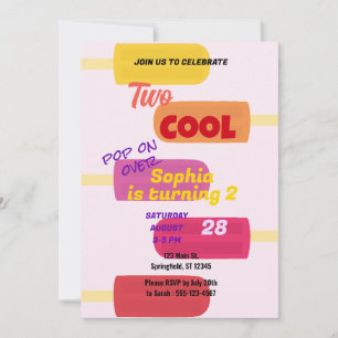 Kleurrijke zomer Popsicle verjaardag Kaart