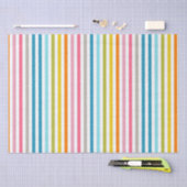 Kleurrijke zomer regenboog strepen tissuepapier (Craft)
