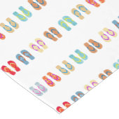 Kleurrijke Zomer Strand Teenslippers Tafelloper (Hoek)