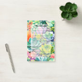 Kleurrijke Zomer Succulente Botanische Tuin Post-it® Notes (Kantoor)