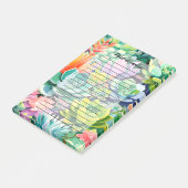 Kleurrijke Zomer Succulente Botanische Tuin Post-it® Notes (Schuin)