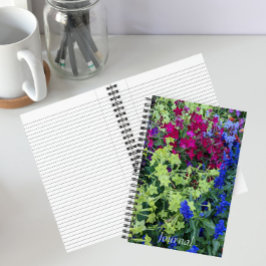 Kleurrijke Zomer Tuin Bloem Notebook Notitieboek
