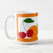Kleurrijke zomer vers fruit koffiemok (Links)