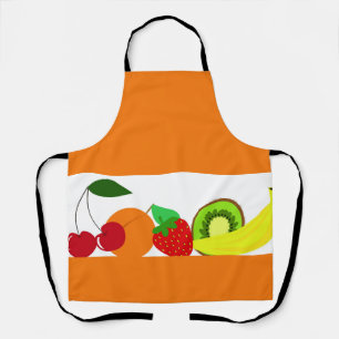 Kleurrijke zomer vers fruit schort
