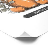 Kleurrijke Zomer Waterverf Fruit Herb Food Poster (Hoek)