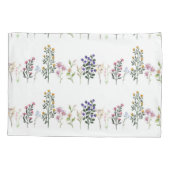 Kleurrijke zomer Wildflower Patroon Kussensloop (Achterkant)