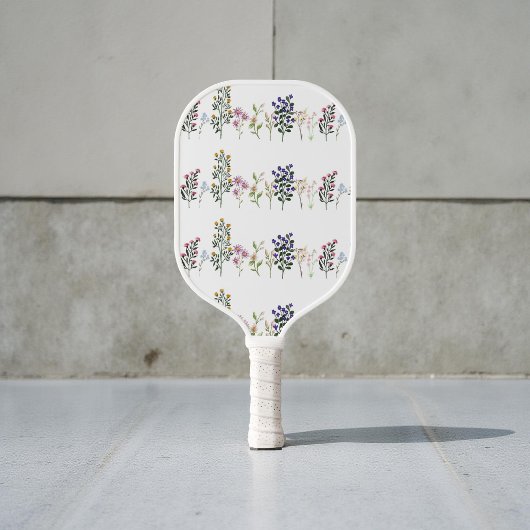 Kleurrijke zomer Wildflower Patroon Pickleball Paddle
