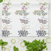 Kleurrijke zomer Wildflower Patroon Theedoek (Gevouwen)