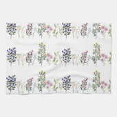 Kleurrijke zomer Wildflower Patroon Theedoek (Horizontaal)