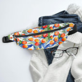 Kleurrijke zomerabrikozen Vruchten Waterverf Patro Heuptasje