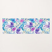 Kleurrijke zomerbloemen, collage yogamat (Achterkant (horizontaal))