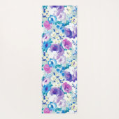 Kleurrijke zomerbloemen, collage yogamat (Achterkant)