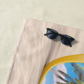 Kleurrijke zomerbril Aangepaste keukenhanddoek Strandlaken (In situ)