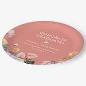 Kleurrijke zomerFloral Gradual Party Papieren Bordje (Gekanteld)
