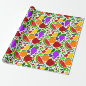 Kleurrijke Zomerfruit  Cadeaupapier (Uitgerold)