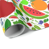Kleurrijke Zomerfruit  Cadeaupapier (Rol Hoek)