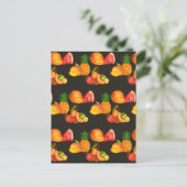 Kleurrijke zomerfruitsalade briefkaart (Staand voorkant)