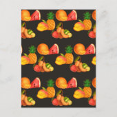 Kleurrijke zomerfruitsalade briefkaart (Voorkant)