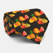 Kleurrijke zomerfruitsalade stropdas (Opgerold)