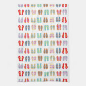 Kleurrijke zomerkeuken Teenslippers Dish Towel Theedoek (Verticaal)