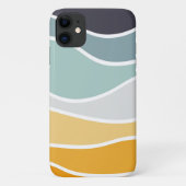 Kleurrijke zomerse retro stijl golven Case-Mate iPhone case (Achterkant)