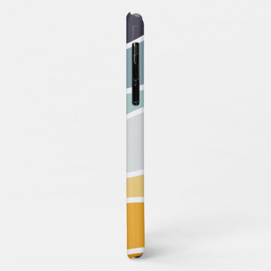 Kleurrijke zomerse retro stijl golven Case-Mate iPhone case (Achterkant/links)