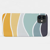 Kleurrijke zomerse retro stijl golven Case-Mate iPhone case (Achterkant (horizontaal))