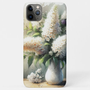 Kleurrijke zomerse witte vlinderstruik aquarel Case-Mate iPhone case