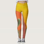 Kleurrijke Zomerstemming aangepaste Leggings (Voorkant)