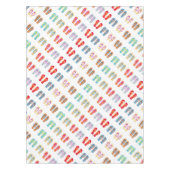 Kleurrijke zomerstrand Teenslippers tafelkleed (Voorkant)