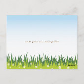 Kleurrijke zomerTeenslippers in de zon Briefkaart (Achterkant)