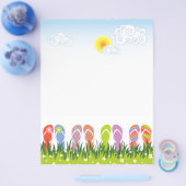 Kleurrijke zomerTeenslippers in de zon Flyer (Enkel)