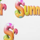 Kleurrijke zomertekst met ster behang (Zoom)