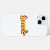 Kleurrijke zomertekst met ster Case-Mate iPhone case (Achterkant (horizontaal))