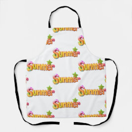 Kleurrijke zomertekst met ster schort